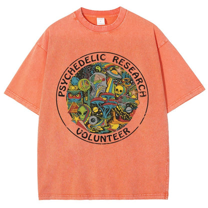 Psychedelic Research Volunteer Vintage Distressed T-shirt