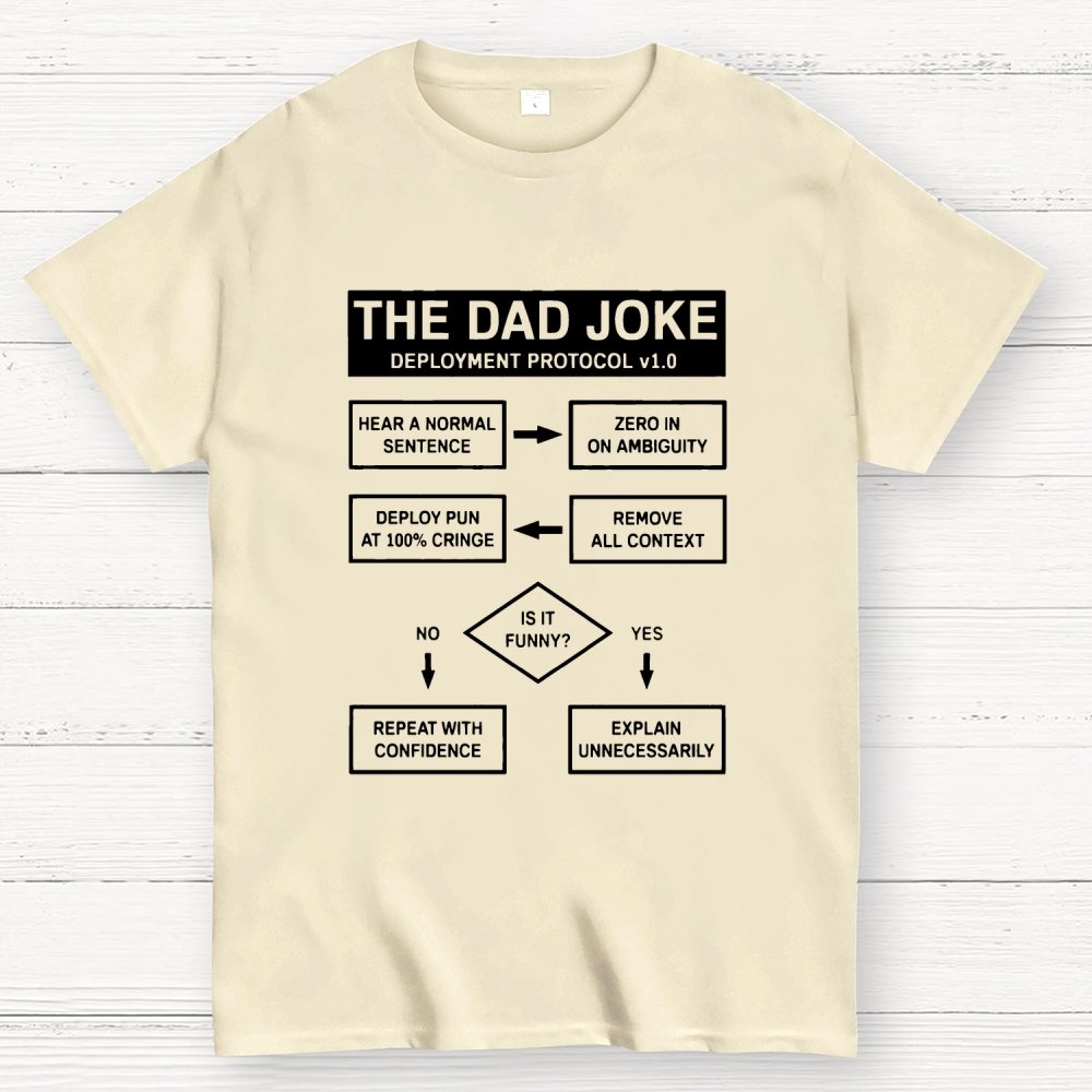 Dad Jokes Cringe Deployment Protocol Geek T-Shirt