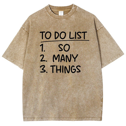 To Do List Vintage Distressed T-shirt