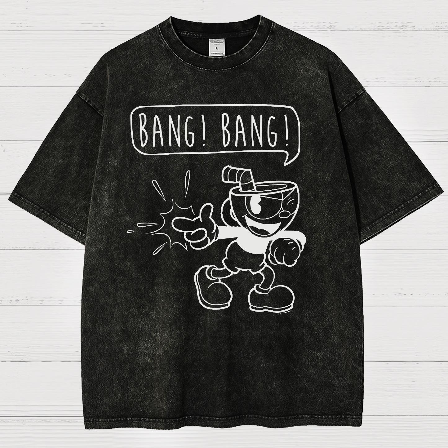 Bang! Bang! Vintage Distressed T-shirt