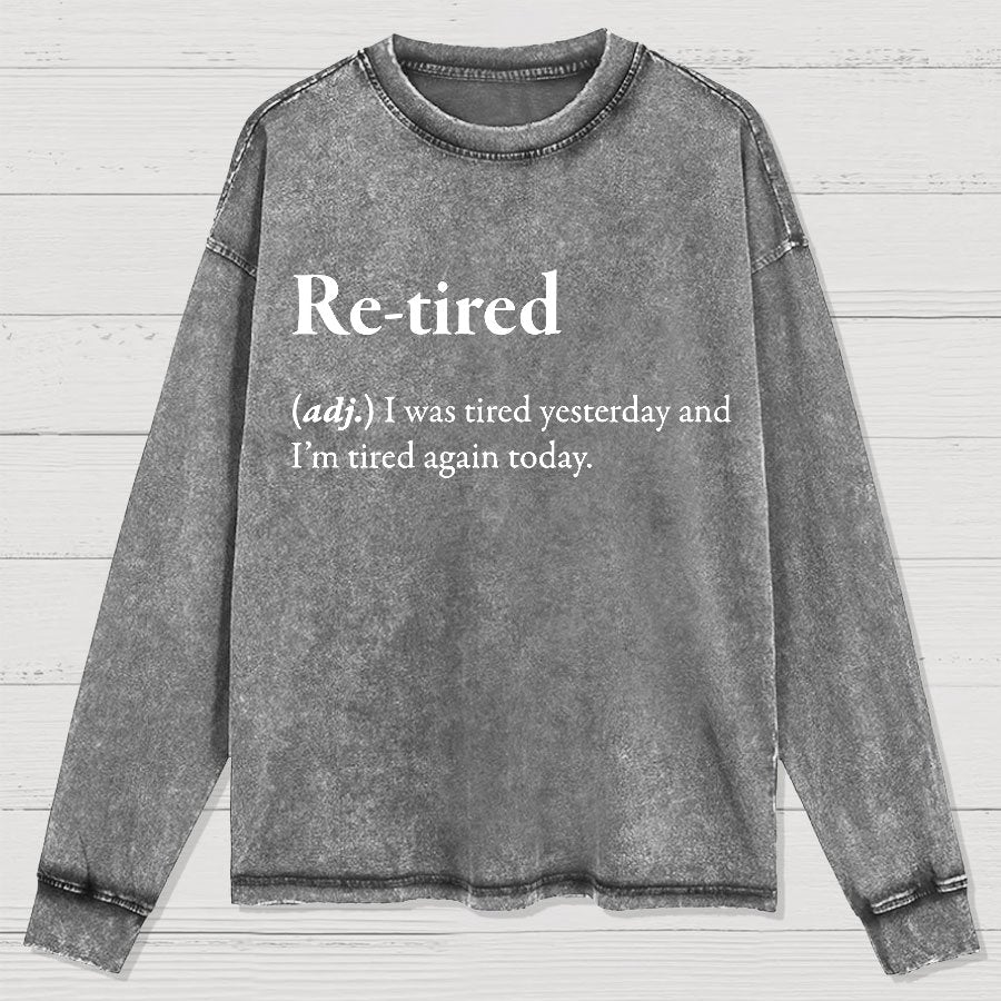 Retired Definition Washed Long Sleeve Tee