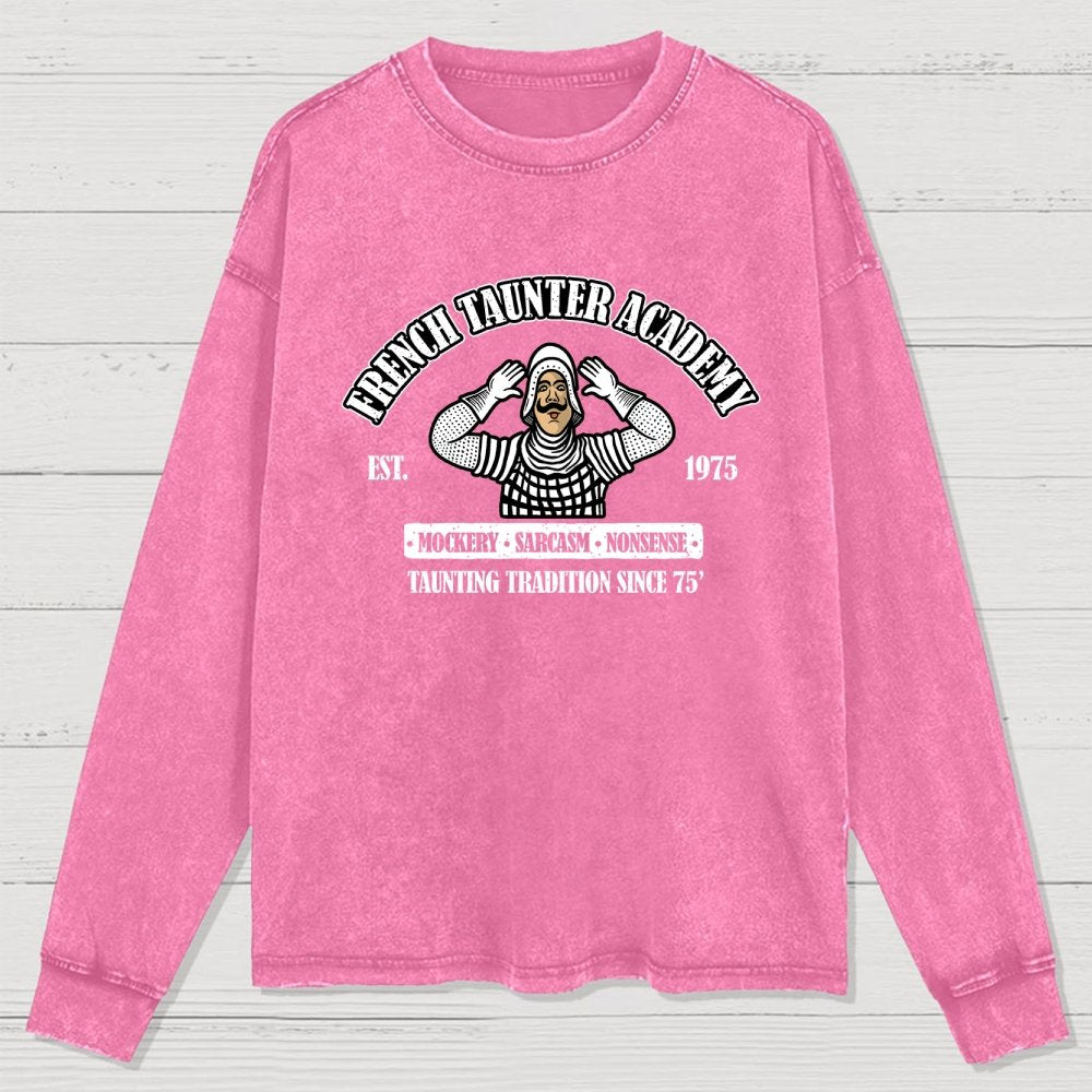 French Taunter Academy Washed Long Sleeve Tee