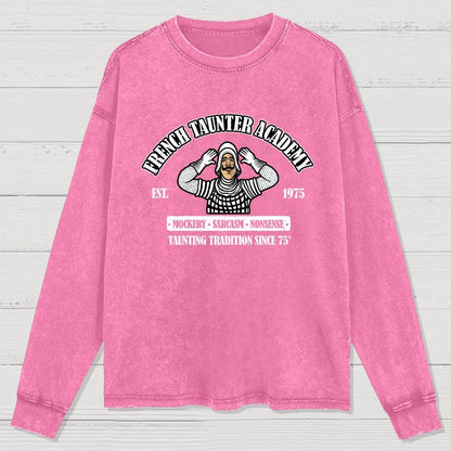 French Taunter Academy Washed Long Sleeve Tee