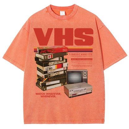 Vintage VHS Tapes  Vintage Distressed T-shirt