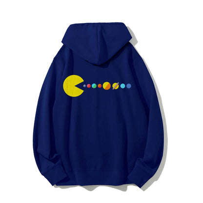 Mister Universe Printed Back Unisex Cotton Hoodie