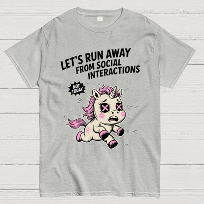 Let's Run Away Geek T-Shirt