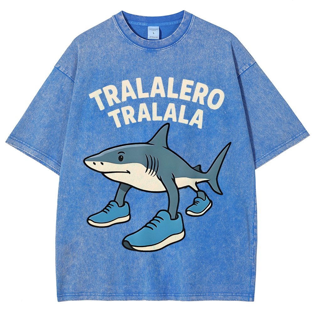 Tralalero Tralala Vintage Distressed T-shirt