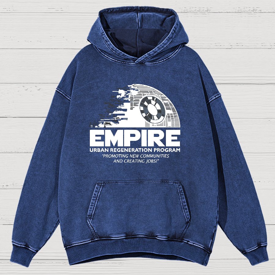 Metropolis Urban Regeneration Vintage Distressed Hoodie