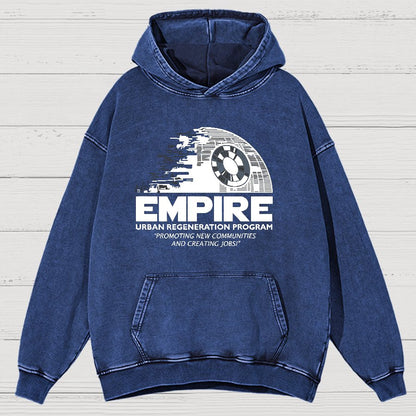 Metropolis Urban Regeneration Vintage Distressed Hoodie