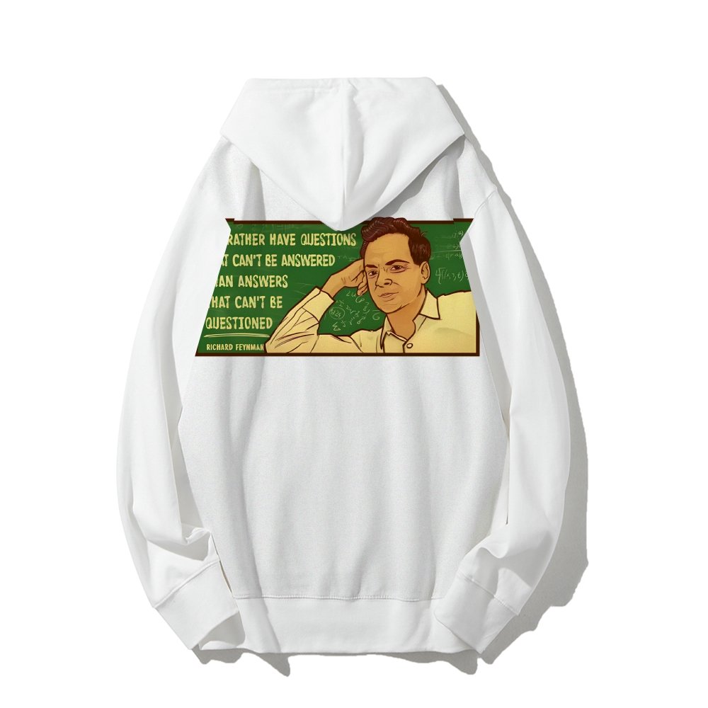 Feynman Science Printed Back Cotton Hoodie