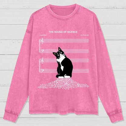 The Sound of Silence Washed Long Sleeve Tee