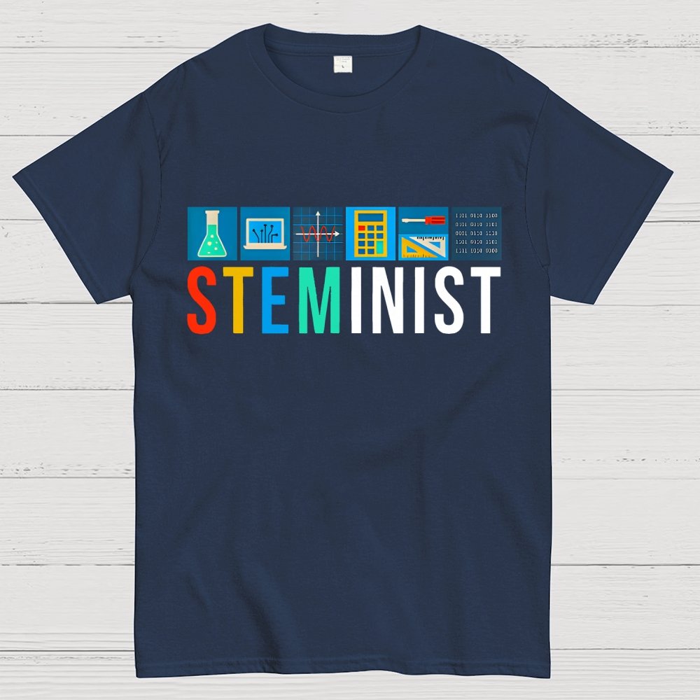 Steminist Science Technology Engineering Math STEM Unisex Geek T-Shirt