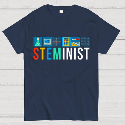 Steminist Science Technology Engineering Math STEM Unisex Geek T-Shirt