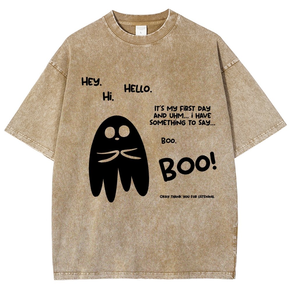 Anxious Ghost Vintage Distressed T-shirt