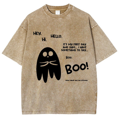Anxious Ghost Vintage Distressed T-shirt