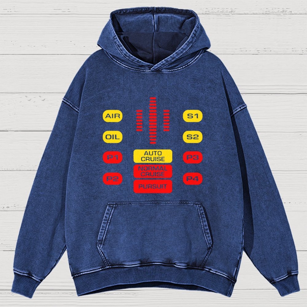 Kit Dashboard Supercar Vintage Distressed Hoodie