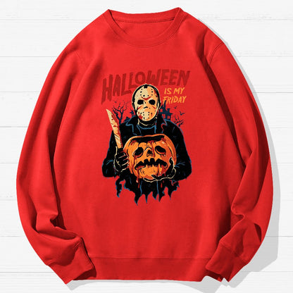 Halloween Is My Friday Geek Cotton Sweatshirt