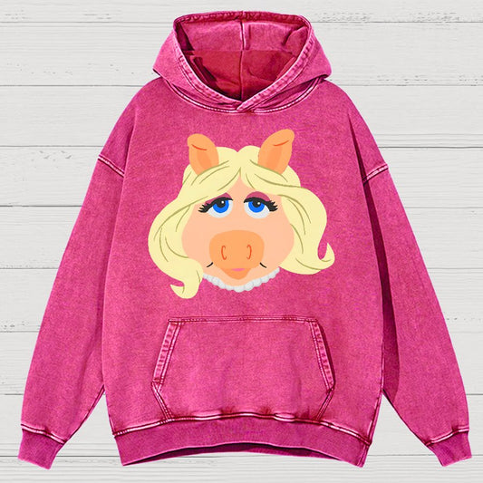 Retro Pop Culture Puppet Face4 Vintage Distressed Hoodie