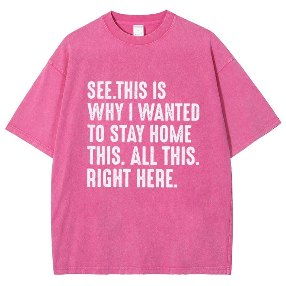 Stay Home Vintage Distressed T-shirt