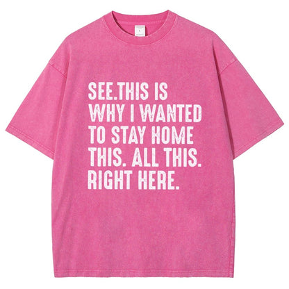 Stay Home Vintage Distressed T-shirt