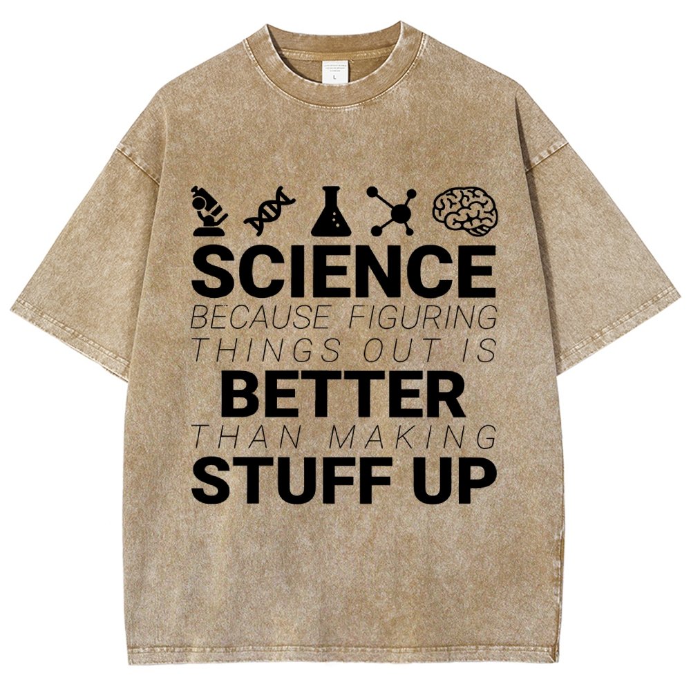 Science Because figuring things out Vintage Distressed T-shirt