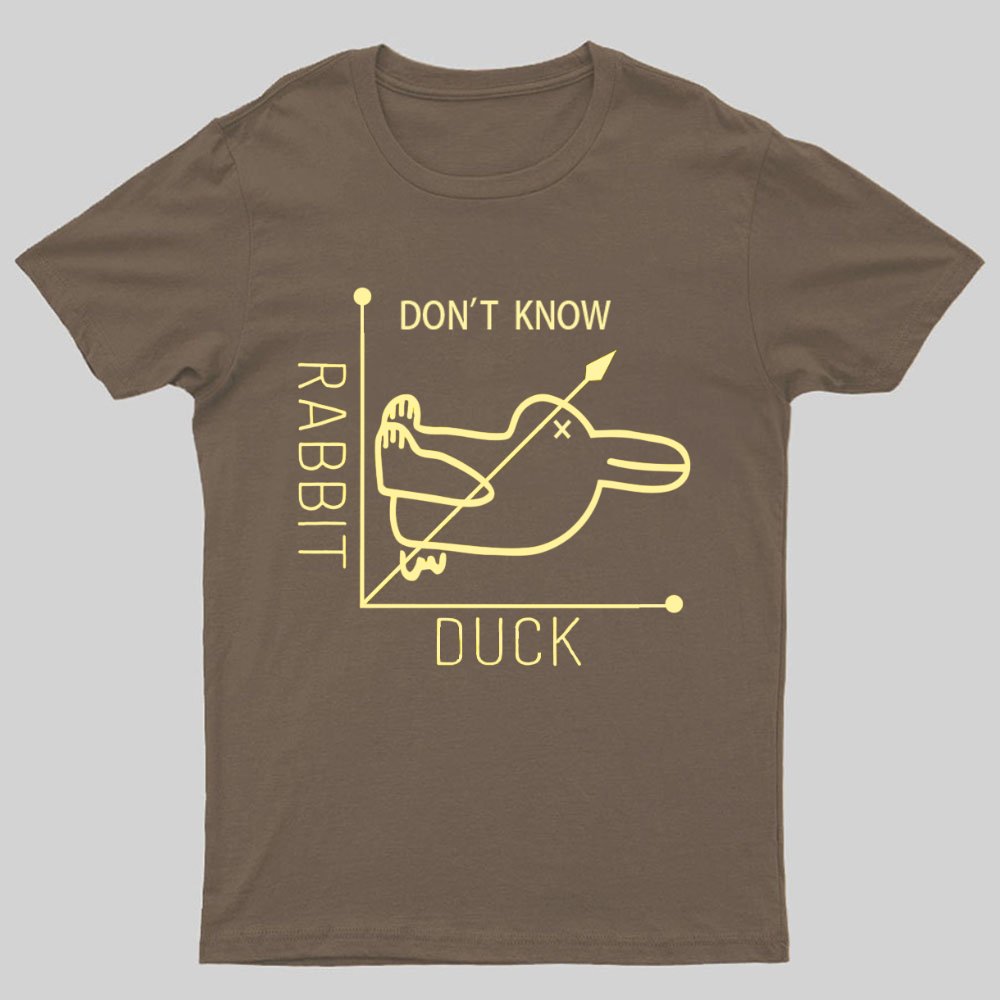 Rabbit or Duck - Don't know - Math Graph Geeky T-Shirt