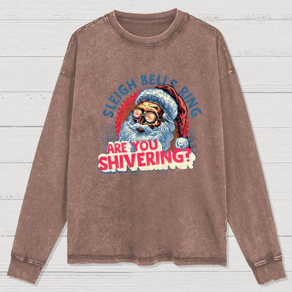 Sleigh Bells Ring Washed Long Sleeve Tee