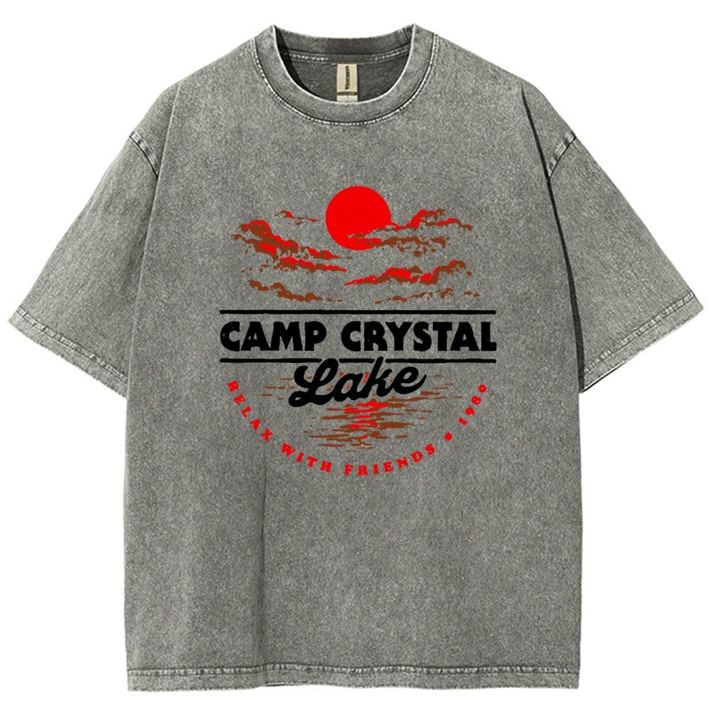 Camp Silver Pine 1980 Vintage Distressed T-shirt
