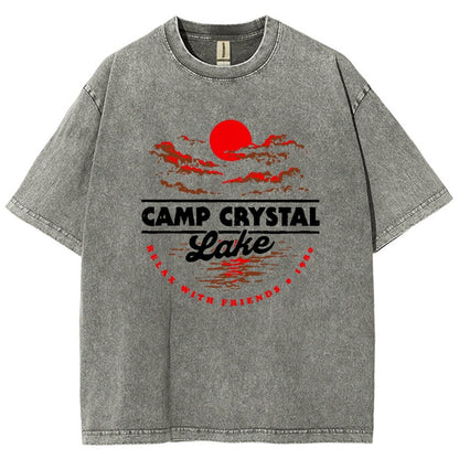 Camp Silver Pine 1980 Vintage Distressed T-shirt