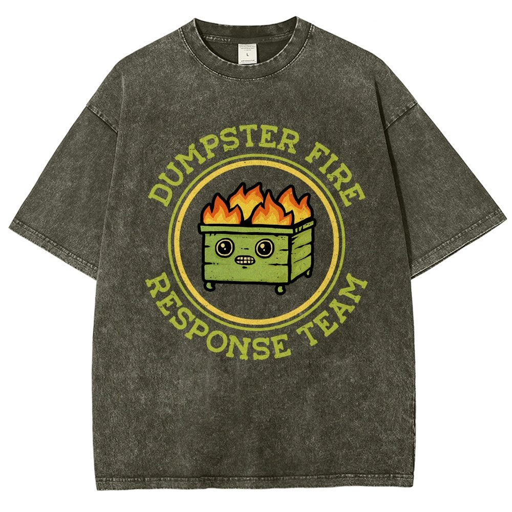 Dumpster Fire Response Team Vintage Distressed T-shirt