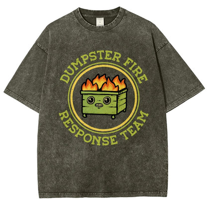 Dumpster Fire Response Team Vintage Distressed T-shirt