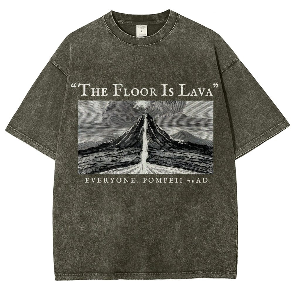 The Floor Is Lava Everyone Vintage Distressed T-shirt