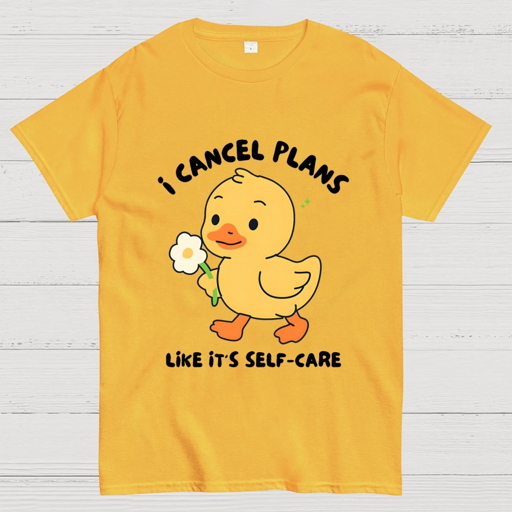 I Cancel Plans Unisex Geek T-Shirt