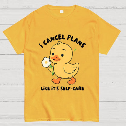 I Cancel Plans Unisex Geek T-Shirt