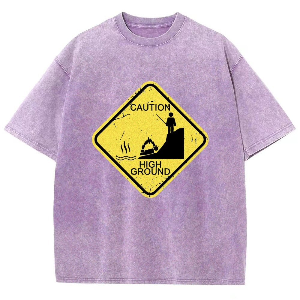 Top Spot Warning Vintage Distressed T-shirt