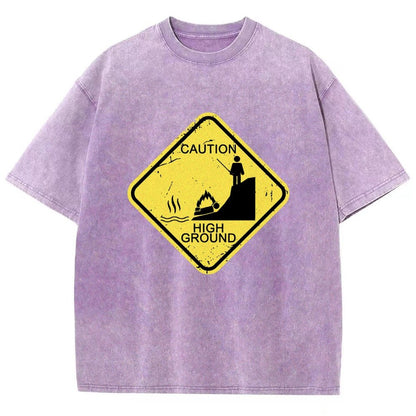 Top Spot Warning Vintage Distressed T-shirt