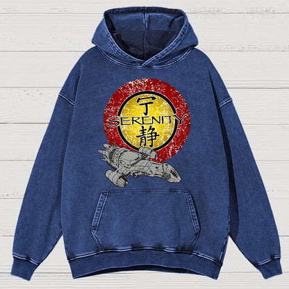 Firefly Starship Vintage Distressed Hoodie