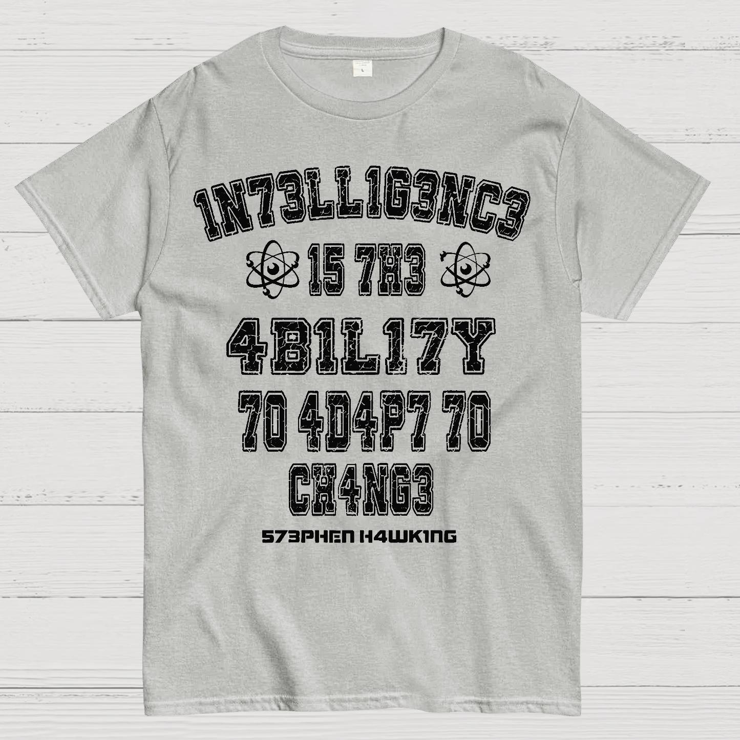 Stephen Hawking Intelligence Science Geek T-Shirt