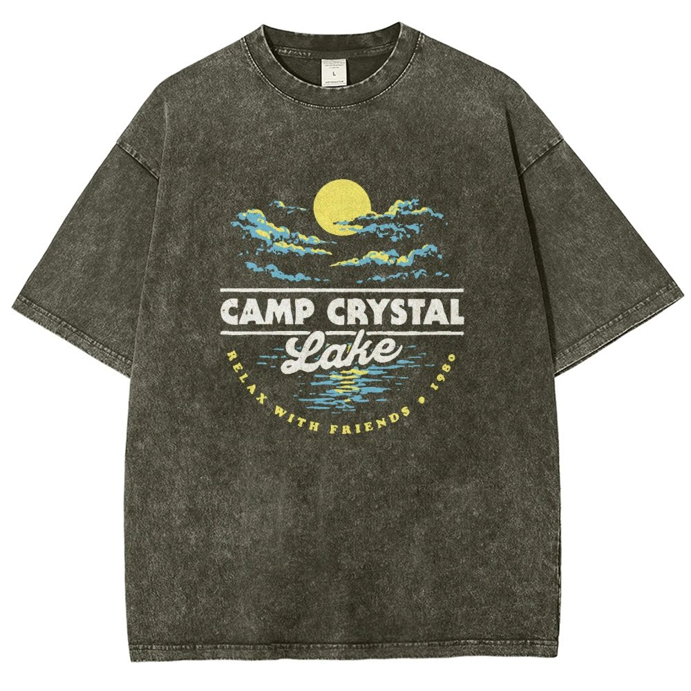 Camp Silver Pine 1980 Vintage Distressed T-shirt