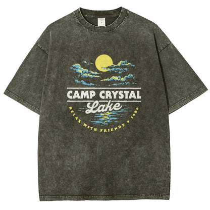 Camp Silver Pine 1980 Vintage Distressed T-shirt