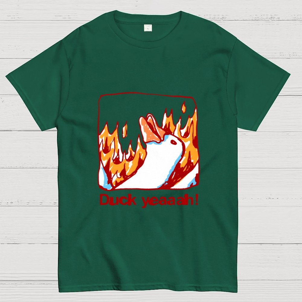 Fire Duck Yeah Geek T-Shirt