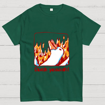 Fire Duck Yeah Geek T-Shirt