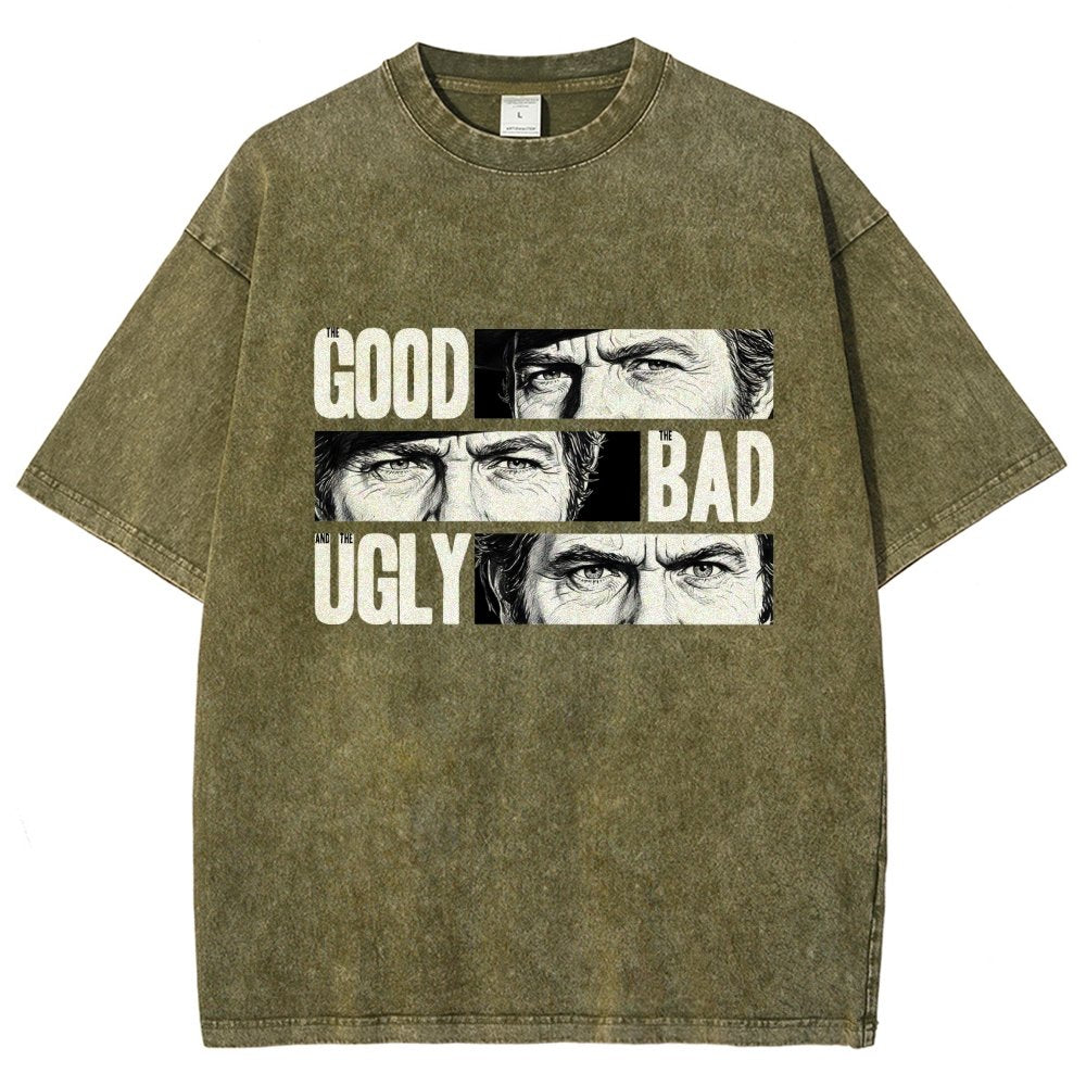 The Good The Bad The Ugly   Vintage Distressed T-shirt