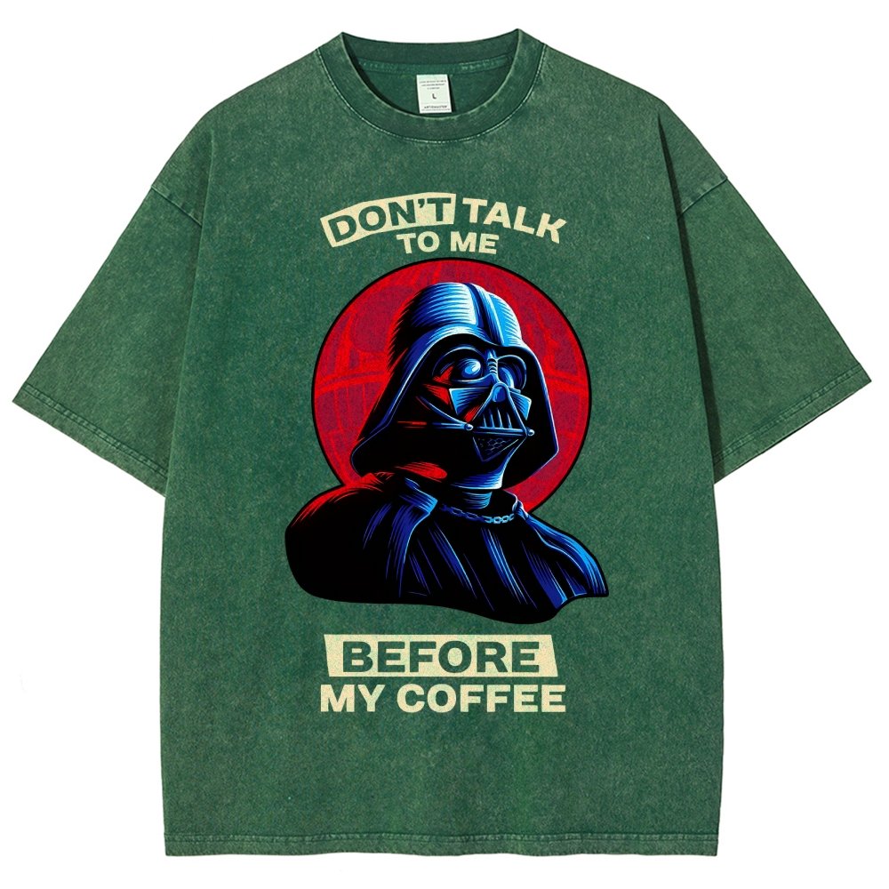 Don’t Talk to Me Before Coffee Vintage Distressed T-shirt