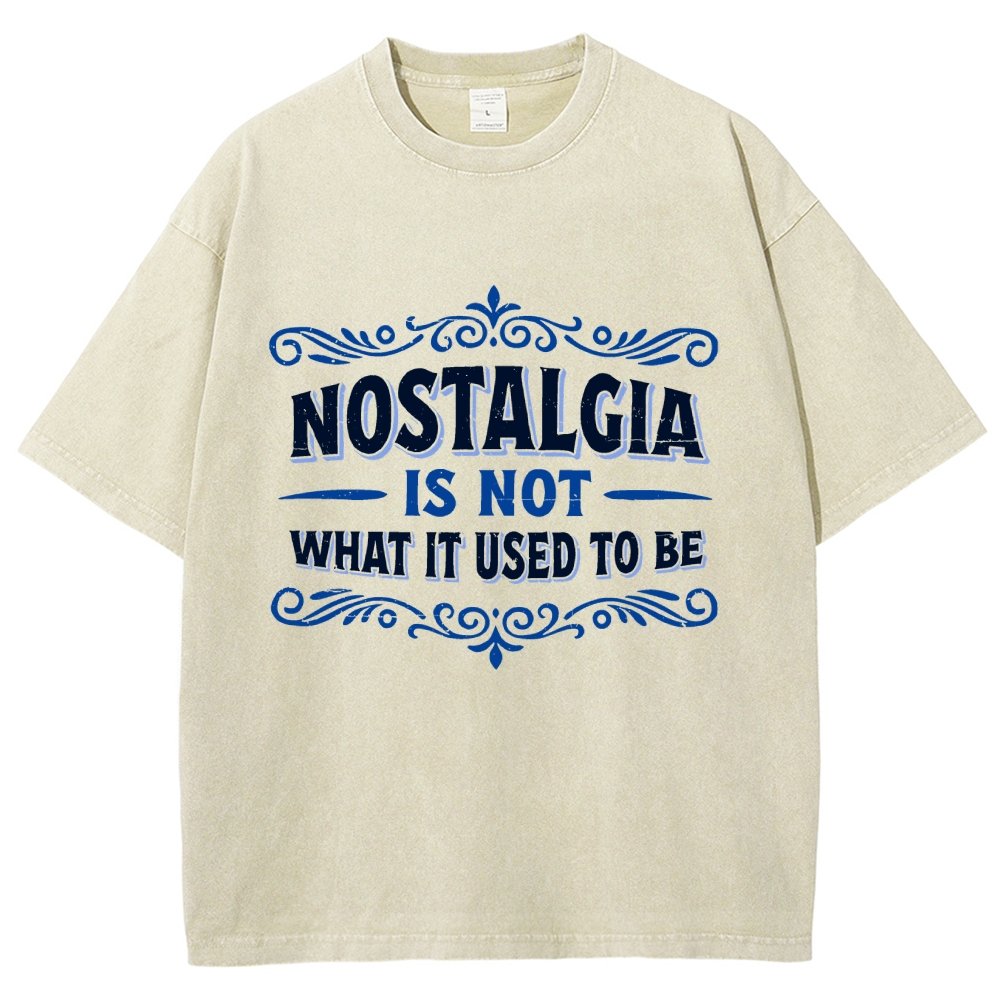 Nostalgia Is Not What It Used To Be Vintage Distressed T-shirt