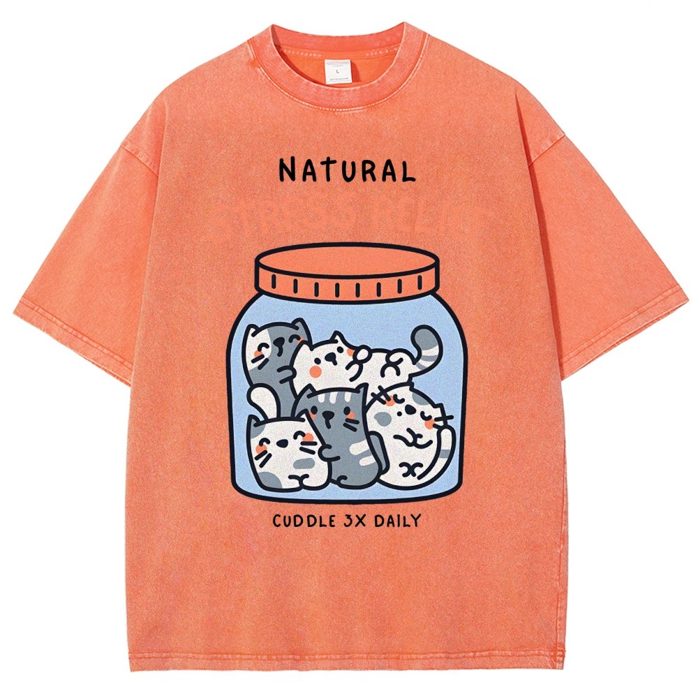Natural Stress Relief Vintage Distressed T-shirt