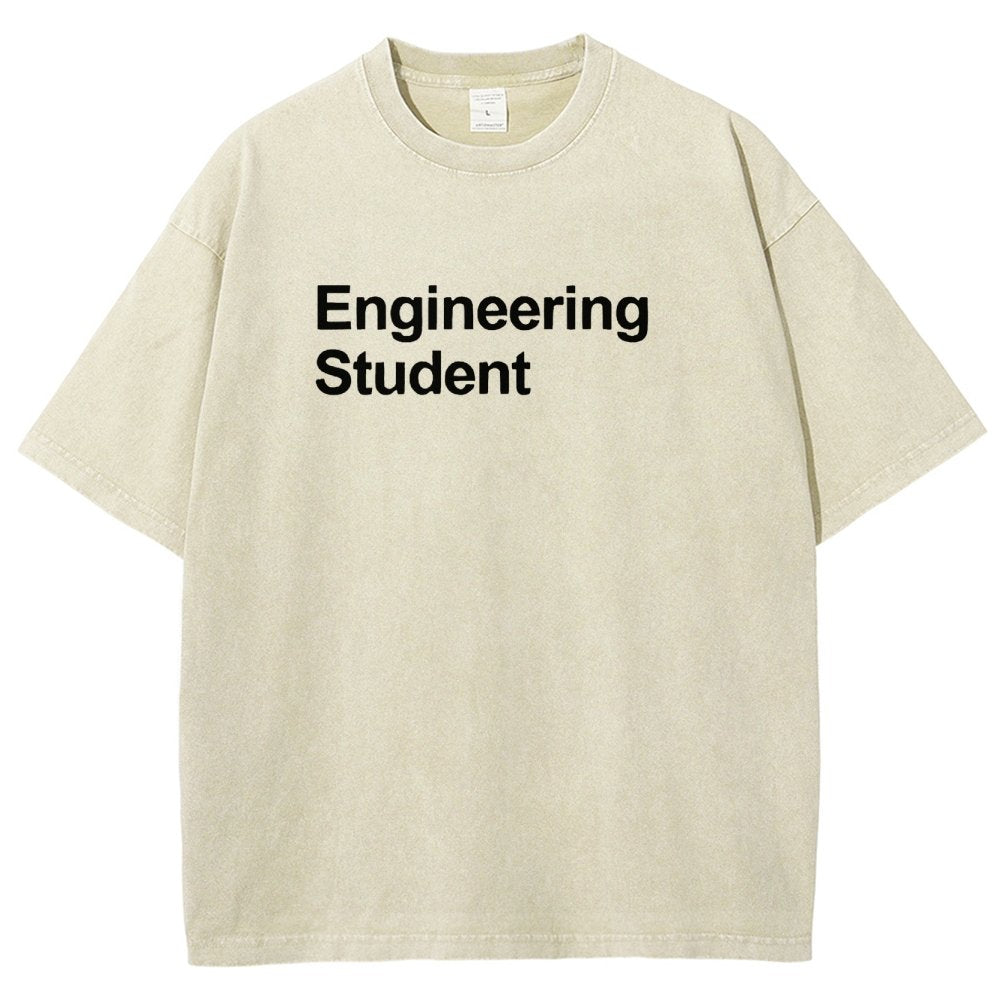 Engineering Student Unisex Fit Washed T-Shirt