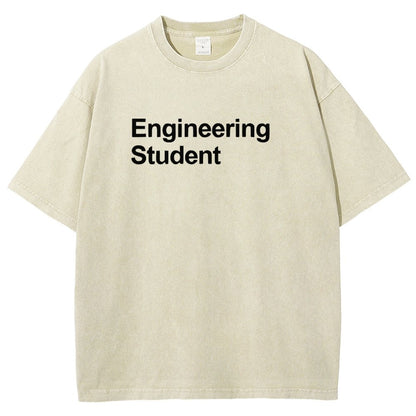 Engineering Student Unisex Fit Washed T-Shirt