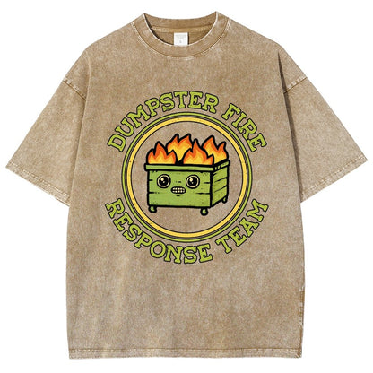 Dumpster Fire Response Team Vintage Distressed T-shirt