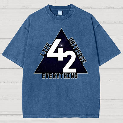 Life, the Universe, and Everything Vintage Distressed T-shirt